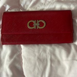 Red Salvatore Ferragamo Wallet
